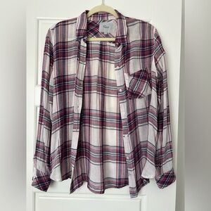 Rails Plaid Shirt - Red, Blue, and White Size S